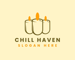 Relaxing Candle Light logo design