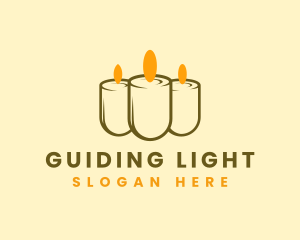 Relaxing Candle Light logo design