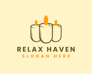 Relaxing Candle Light logo design