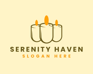 Relaxation - Relaxing Candle Light logo design