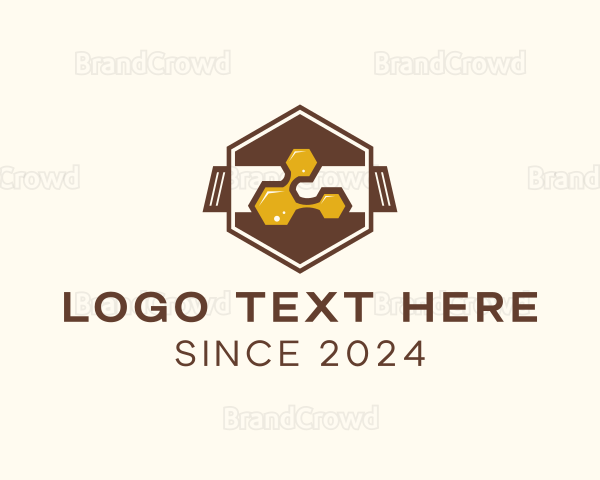 Hexagon Honey Honeycomb Logo