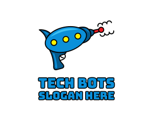 Robotic - Kiddie Toy Ray Gun logo design