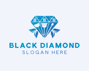 Diamond House Cleaning logo design