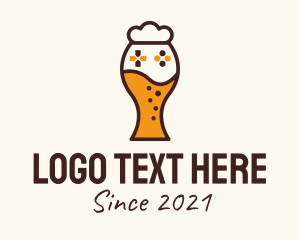 Console - Beer Glass Console logo design