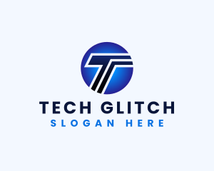 Tech Digital Multimedia Letter T logo design