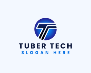 Tech Digital Multimedia Letter T logo design