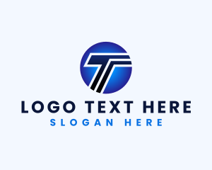 Venture Capital - Tech Digital Multimedia Letter T logo design