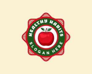 Nutritional Fruit Apple logo design