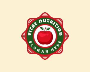 Nutritional Fruit Apple logo design