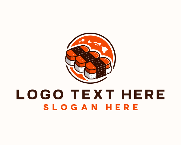 Seaweed - Hawaii Spam Musubi logo design