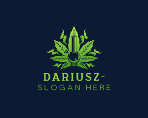 Drugs - Marijuana Weed Bong Smoke logo design