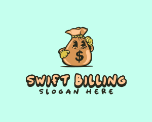 Dollar Money Bag logo design