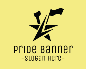 Flag - Leader Star Flag logo design