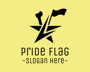 Flag - Leader Star Flag logo design