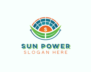 Solar Power Panel logo design