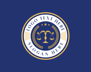 Judge - Legal Law Scale logo design