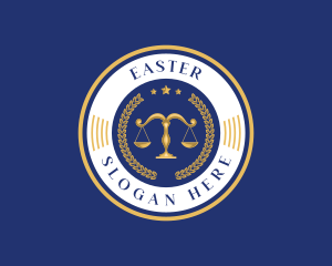 Justice Scale - Legal Law Scale logo design