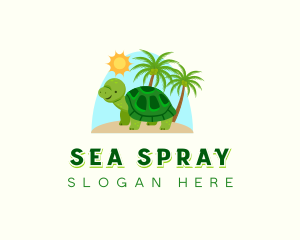 Sea Turtle Island logo design