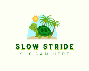 Sea Turtle Island logo design