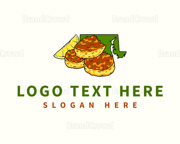 Maryland State Crab Cake Logo