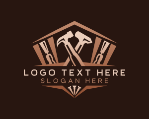 Construction - Handyman Carpenter Tools logo design