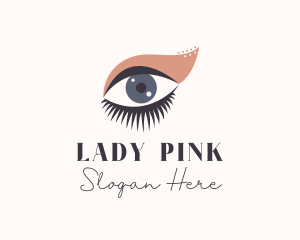 Lady Eyelash Beauty logo design