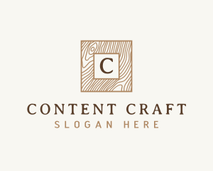 Wooden Carpentry Woodwork logo design