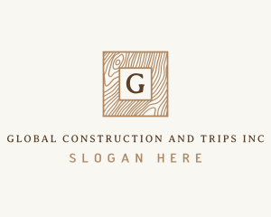 Lettermark - Wooden Carpentry Woodwork logo design