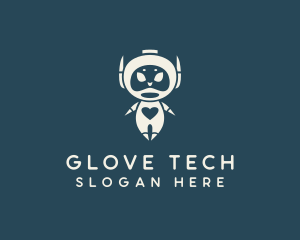 Heart Robot Tech logo design