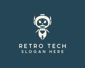 Heart Robot Tech logo design