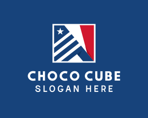 Election - Flag Stripes Letter N logo design