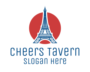 French Restaurant - France Eiffel Tower logo design