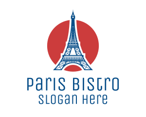 French Restaurant - France Eiffel Tower logo design