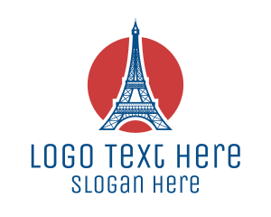 Eiffel - France Eiffel Tower logo design