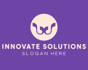 Letter W - Purple Ribbon Letter W logo design