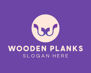 Purple Ribbon Letter W logo design