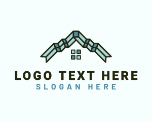 Roof - Real Estate Roofing logo design