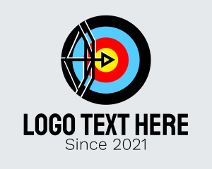 Bulls Eye - Archery Arrow Target logo design