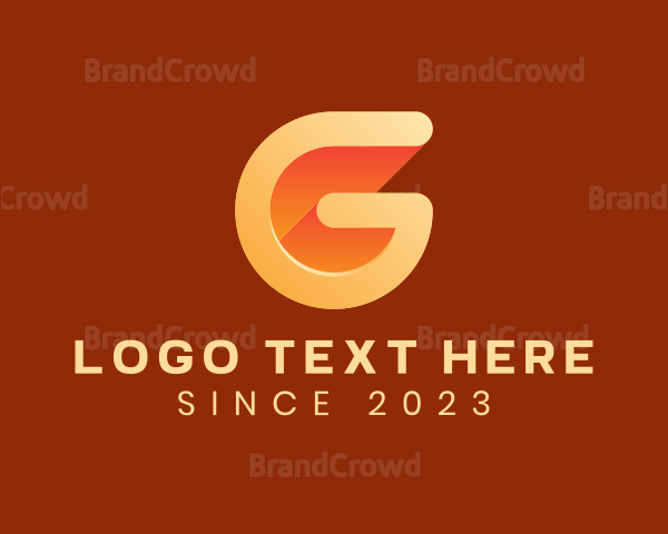 Orange Letter G Logo