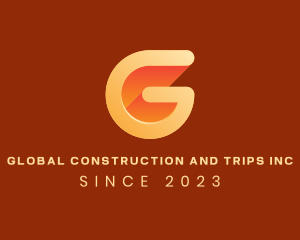 Initial - Orange Letter G logo design