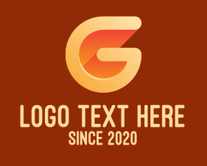 Letter G - Orange Letter G logo design