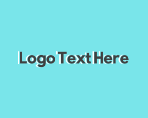 Hh - Generic Grey Text logo design