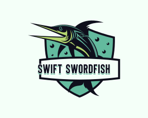 Swordfish Fishing Marina logo design