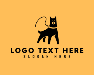 Dog Walker Leash Logo