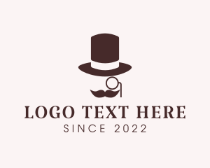 Mustache - Vintage Tailoring Gentleman logo design