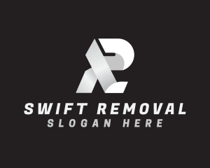 Removal - Modern Ribbon Letter R logo design