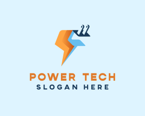 Lightning Plug Energy logo design