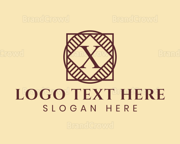 Stylish Elegant Business Letter X Logo