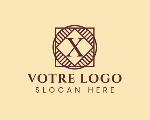 Stylish Elegant Business Letter X logo design