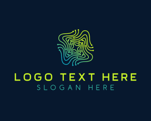 Telecommunication - Cyber Startup Technology logo design